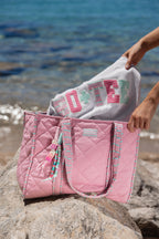 Chic Jersey Tote Bag in Sweet Pink