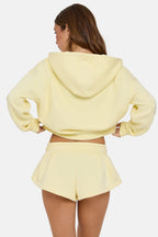 Chic Mid-Rise Mini Shorts in Buttercream