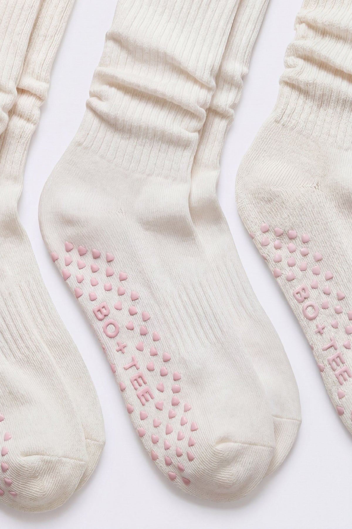 Chic Pilates 3-Pack Socks Bundle in Coconut