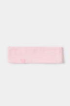 Chic Ribbed Jersey Headband in Peach Stripe