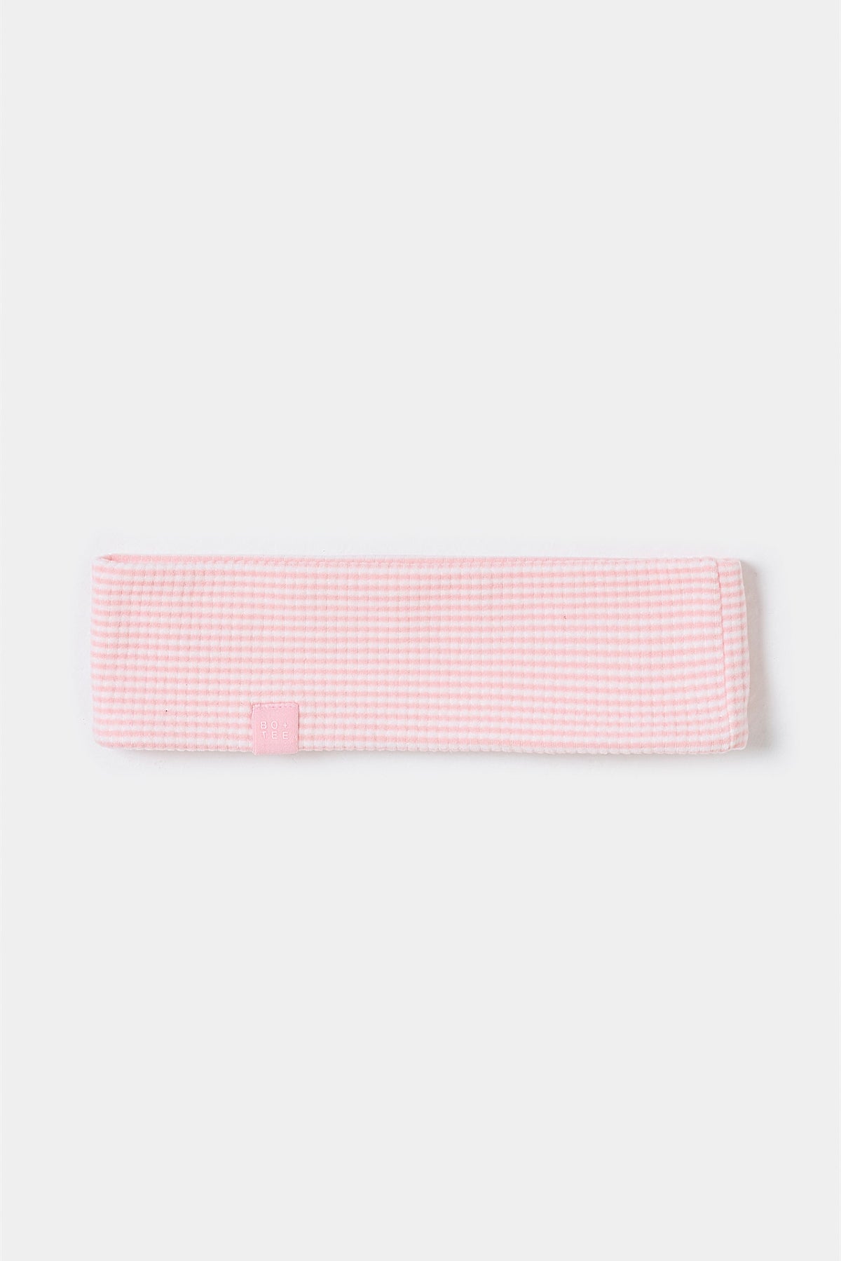 Chic Ribbed Jersey Headband in Peach Stripe