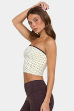 Chic Soft Active Bandeau Top in Cookie Butter