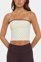 Chic Soft Active Bandeau Top in Cookie Butter