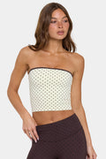 Chic Soft Active Bandeau Top in Cookie Butter