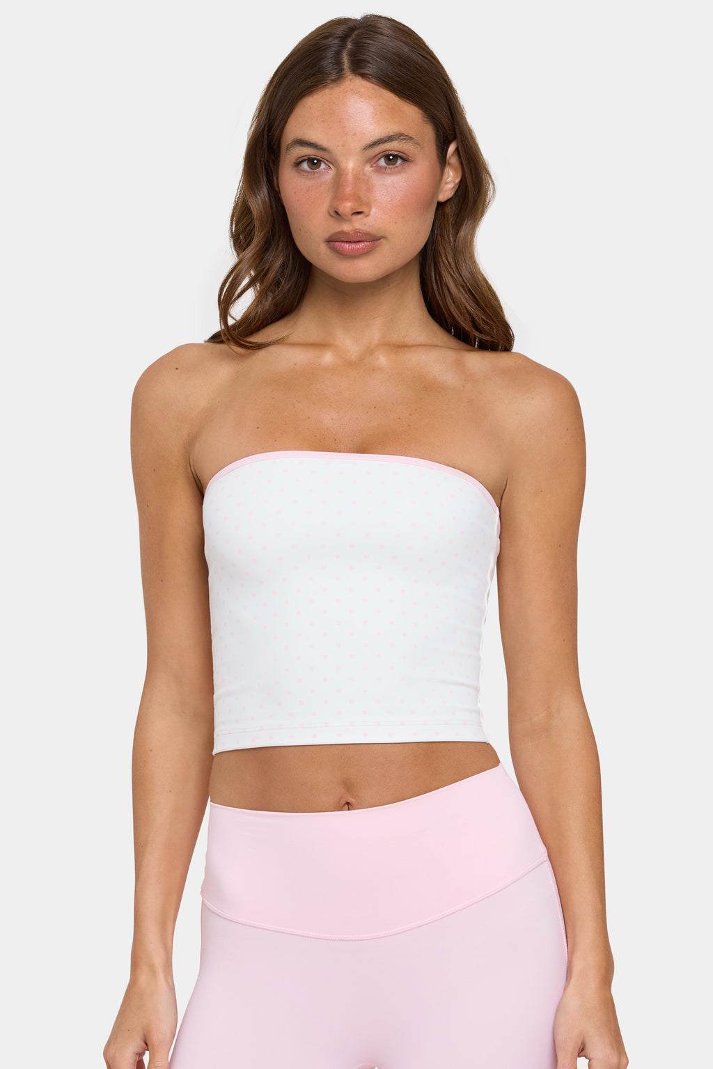 Chic Soft Active Bandeau Top in Cotton Candy