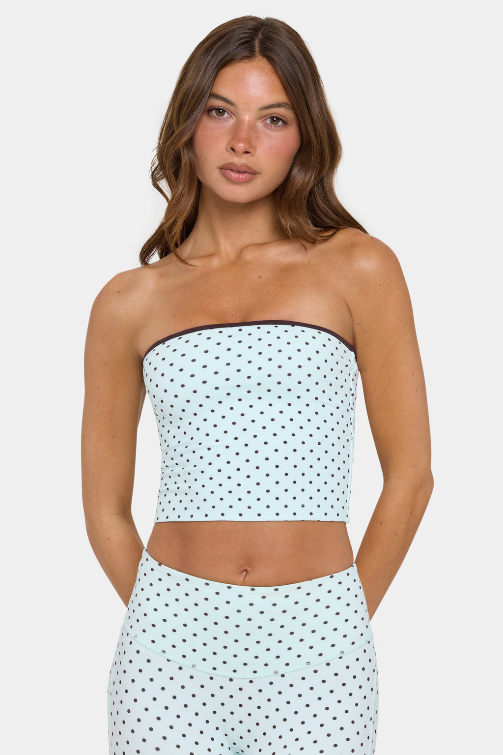 Chic Soft Active Bandeau Top in Mint Chip