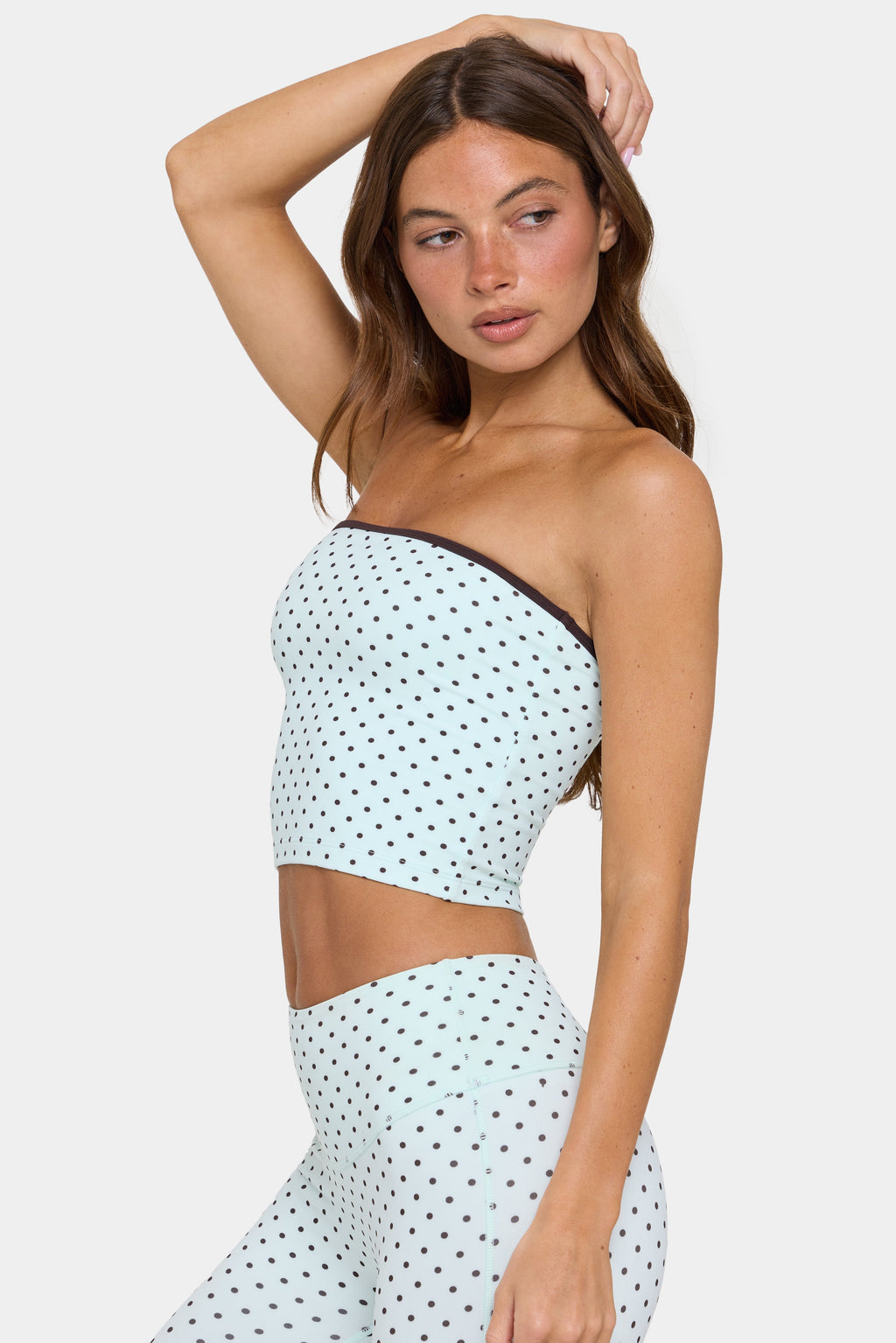 Chic Soft Active Bandeau Top in Mint Chip