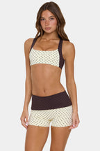 Chic Soft Active Medium-Impact Sports Bra in Cookie Butter
