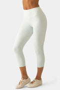 Chic Soft Active Capri Leggings in Matcha Meadow