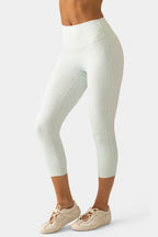Chic Soft Active Capri Leggings in Matcha Meadow