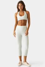 Chic Soft Active Capri Leggings in Matcha Meadow