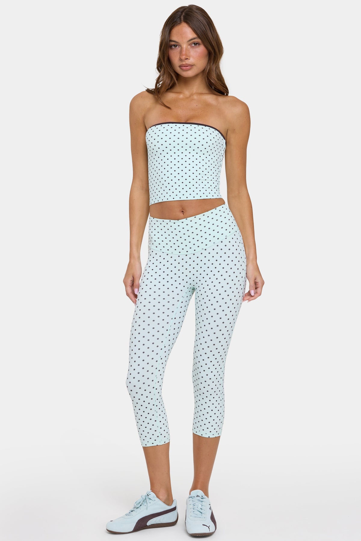 Chic Soft Active Capri Leggings in Mint Chip