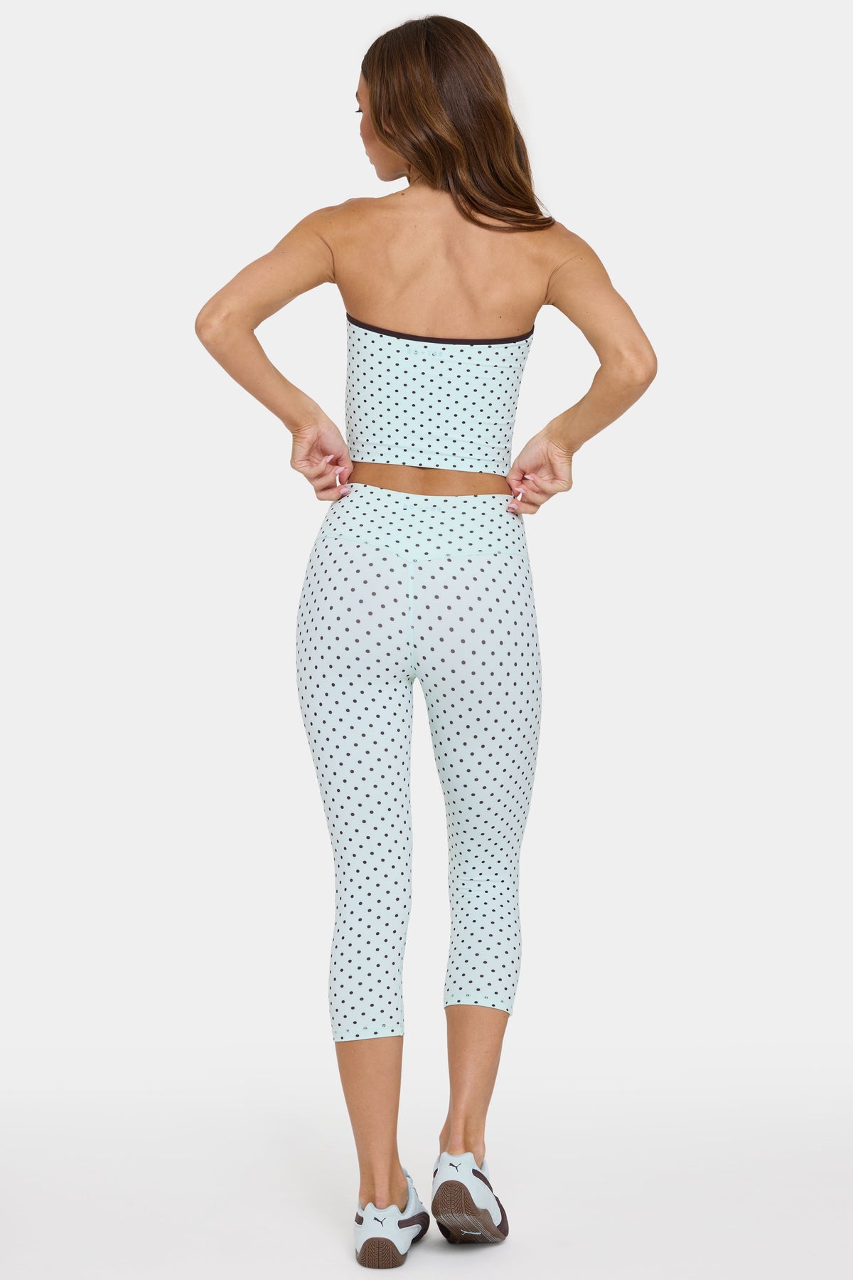 Chic Soft Active Capri Leggings in Mint Chip