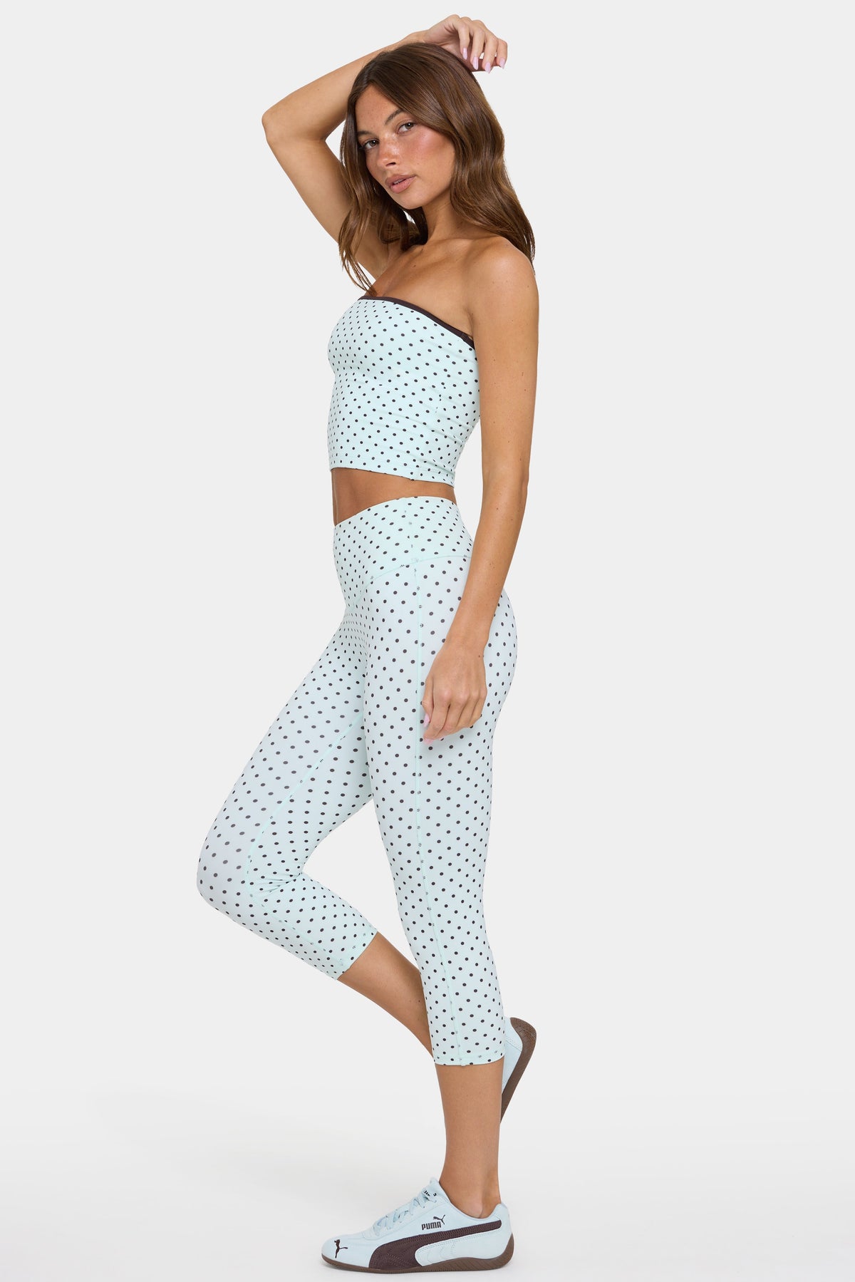 Chic Soft Active Capri Leggings in Mint Chip