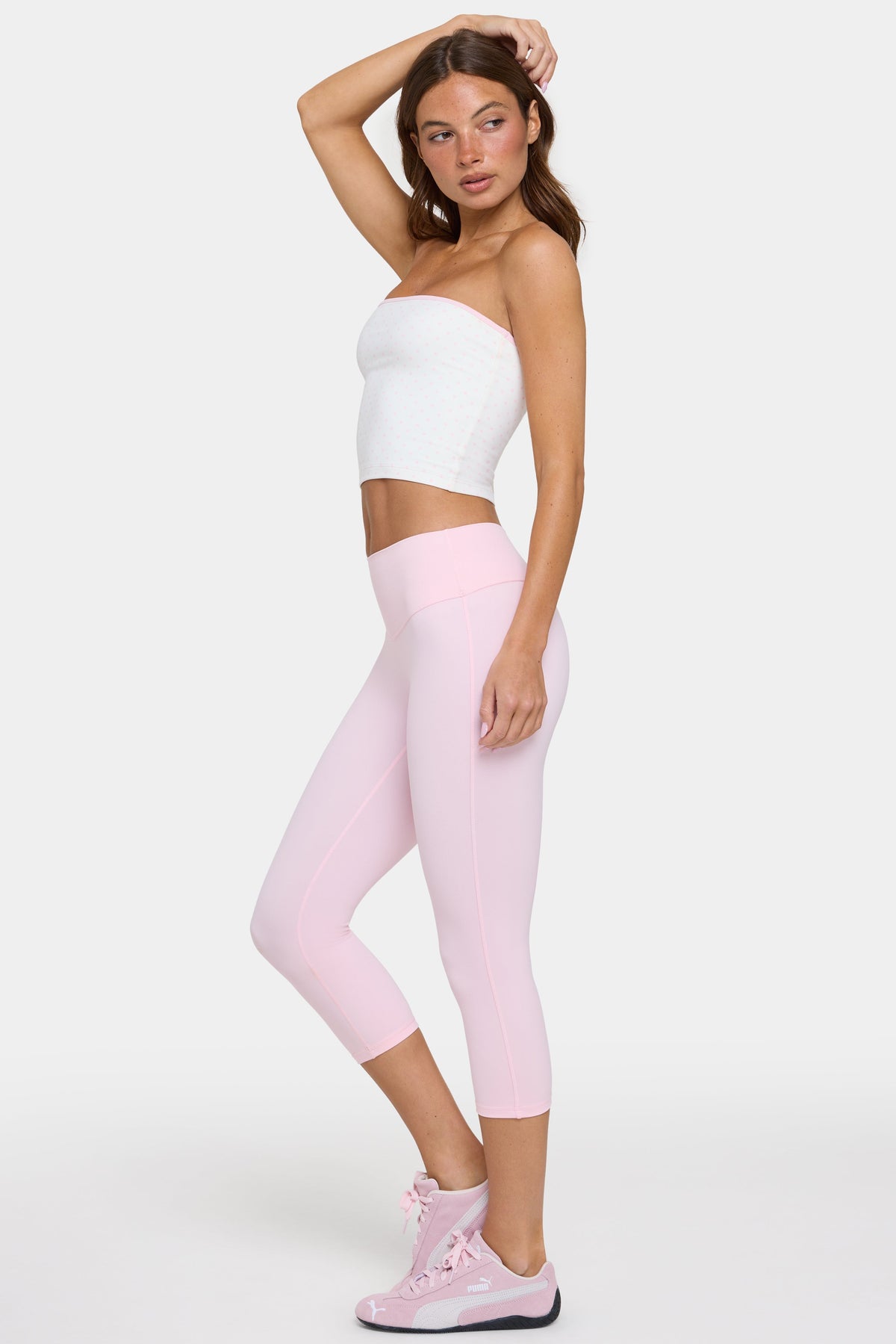 Chic Soft Active Capri Leggings in Sorbet