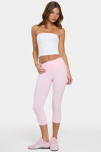 Chic Soft Active Capri Leggings in Sorbet