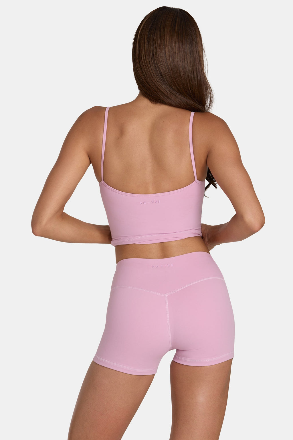 Chic Soft Active Mini Shorts in Sweet Pink