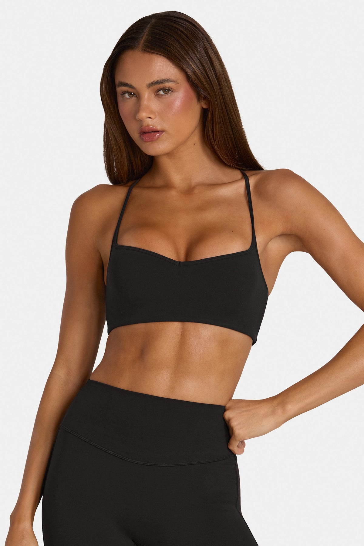 Chic Soft Active Low-Impact Sports Bra in Black