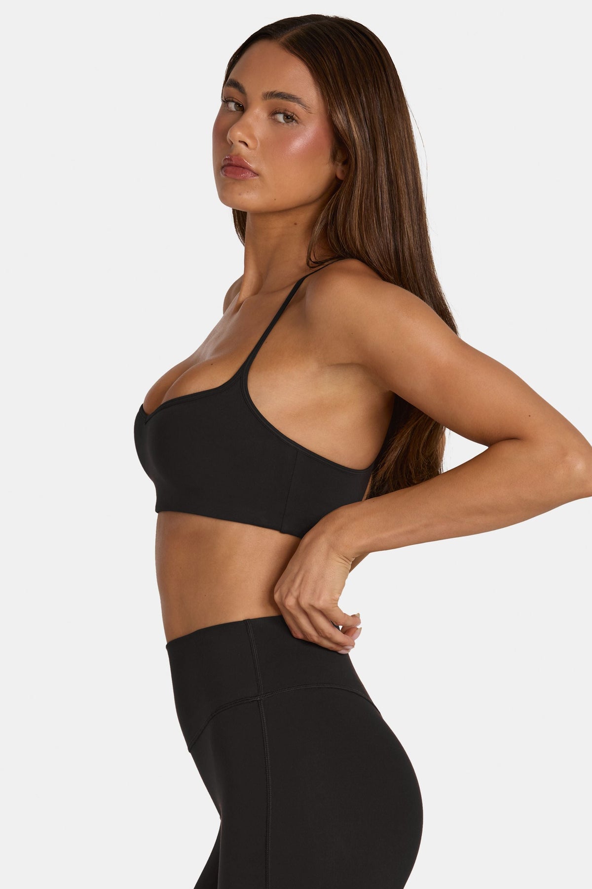 Chic Soft Active Low-Impact Sports Bra in Black