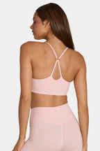 Chic Soft Active Low-Impact Sports Bra in Blush Marl