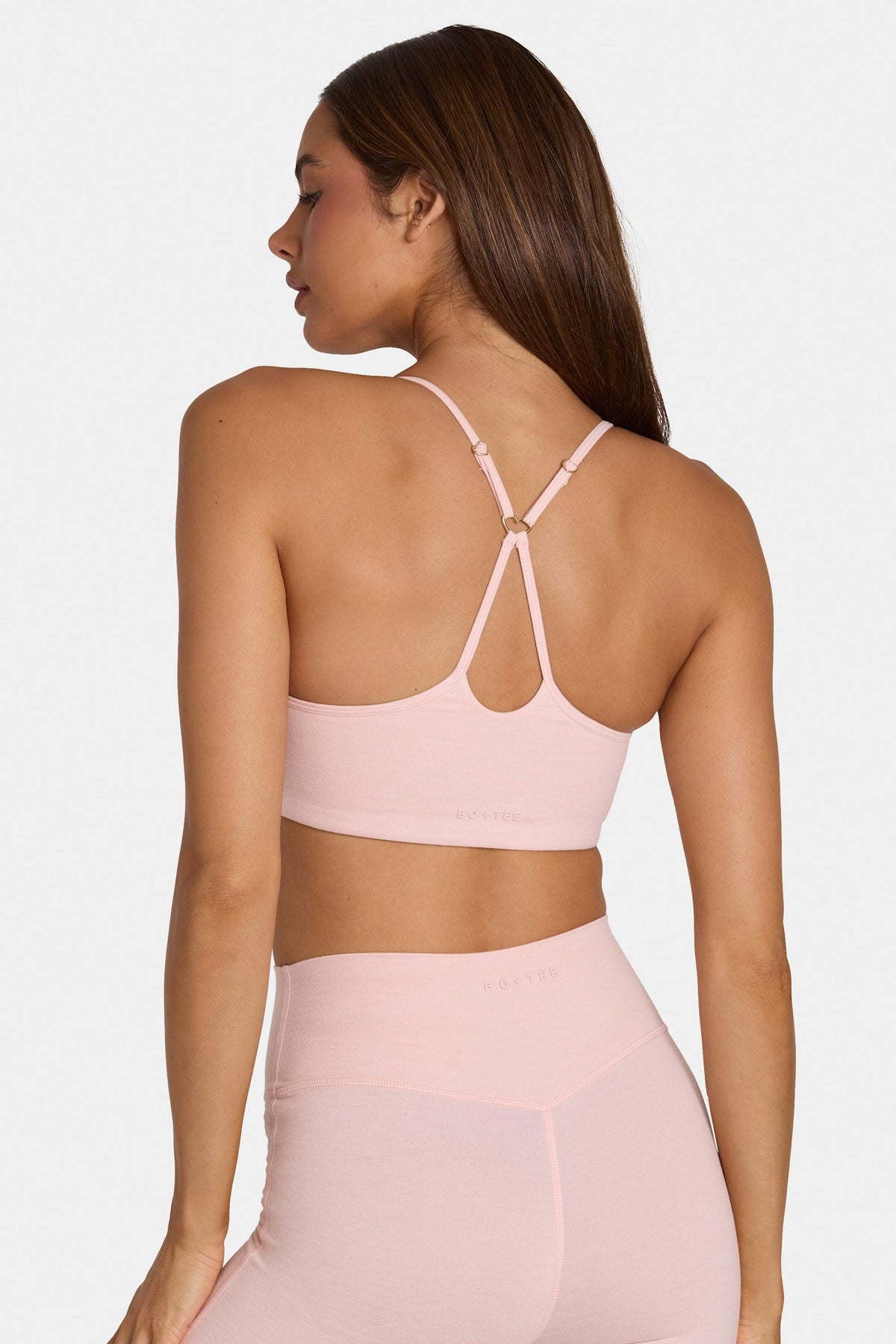Chic Soft Active Low-Impact Sports Bra in Blush Marl