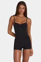 Chic Soft Active Tank Top in Black