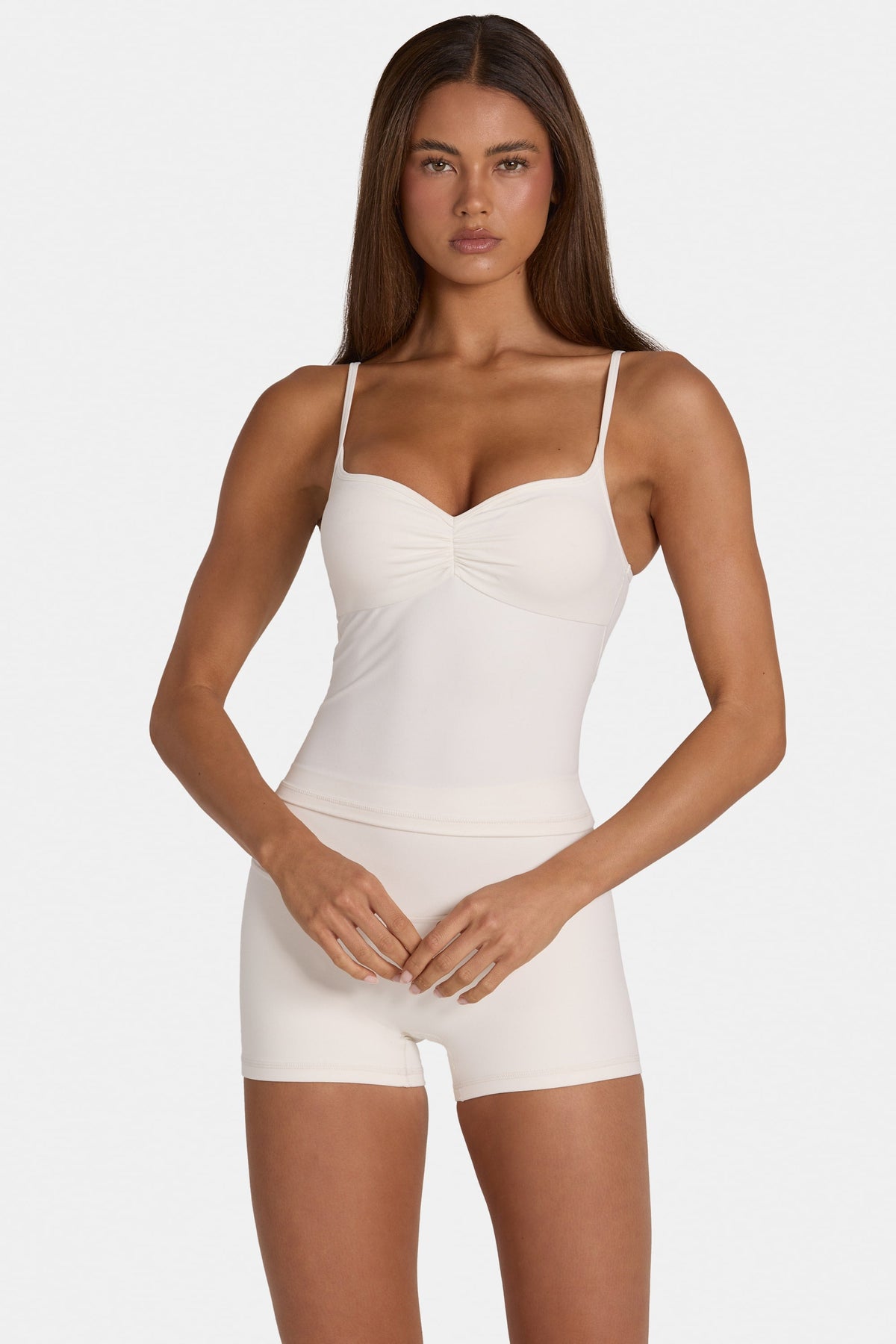Chic Soft Active Tank Top in Coconut