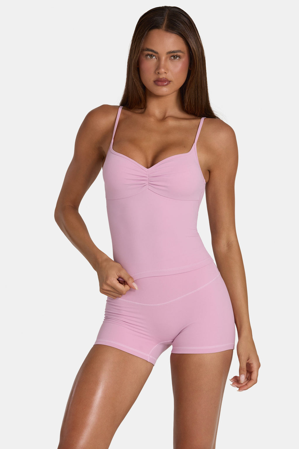 Chic Soft Active Tank Top in Sweet Pink