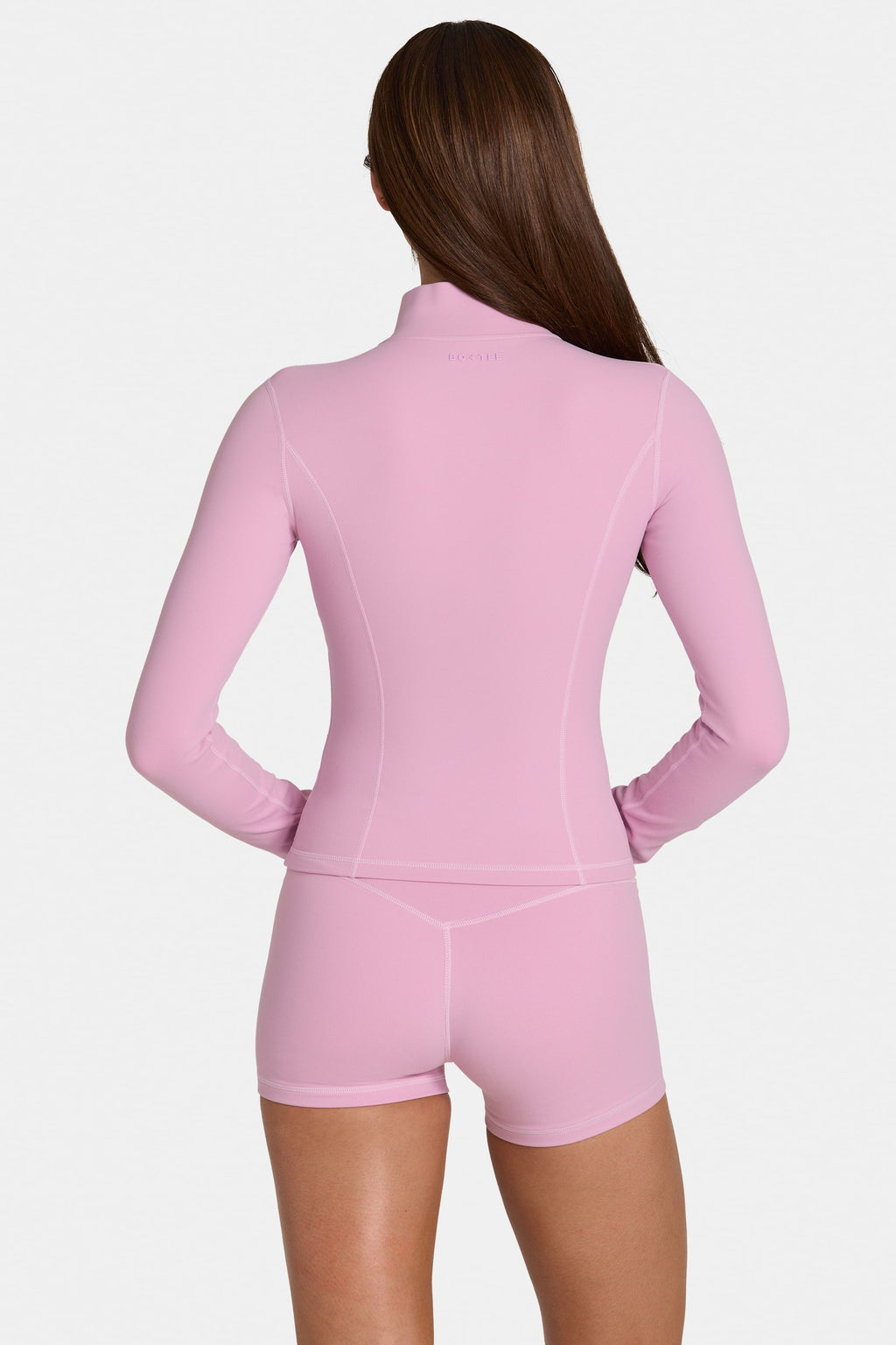 Chic Soft Active Zip-Up Jacket in Sweet Pink