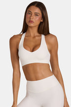 Chic Soft Active Low-Impact Sports Bra in Coconut
