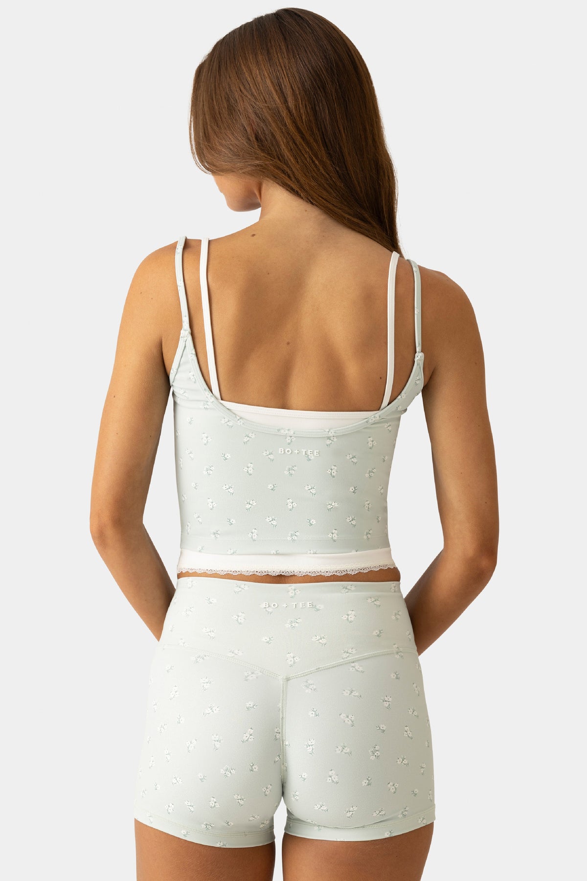 Chic Soft Active Double-Layer Tank Top in Matcha Meadow