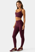 Chic Soft Active Full-Length Leggings in Plum