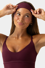Chic Soft Active Headband 2-Pack in Berry Plaid