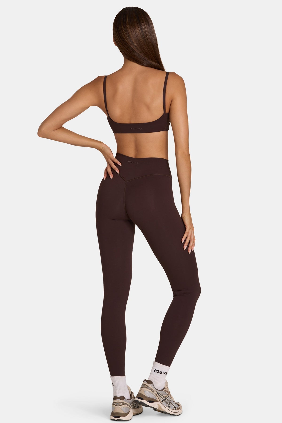 Chic Soft Active Full-Length Leggings in Espresso