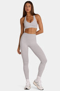 Chic Soft Active Full-Length Leggings in Grey Marl