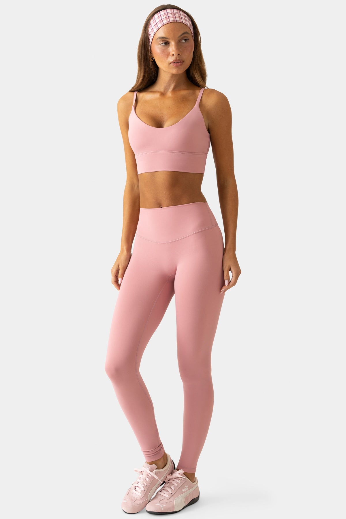 Chic Soft Active Full-Length Leggings in Berry