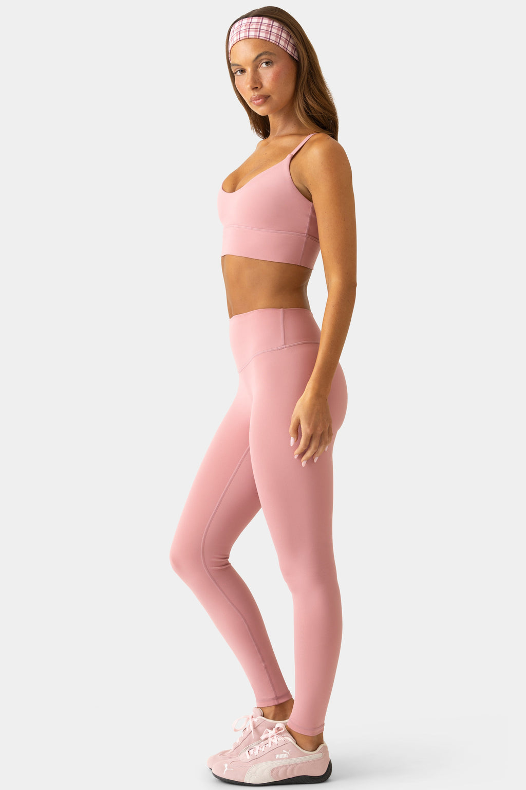 Chic Soft Active Full-Length Leggings in Berry