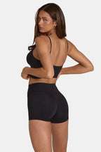 Chic Soft Active Mini Shorts in Black