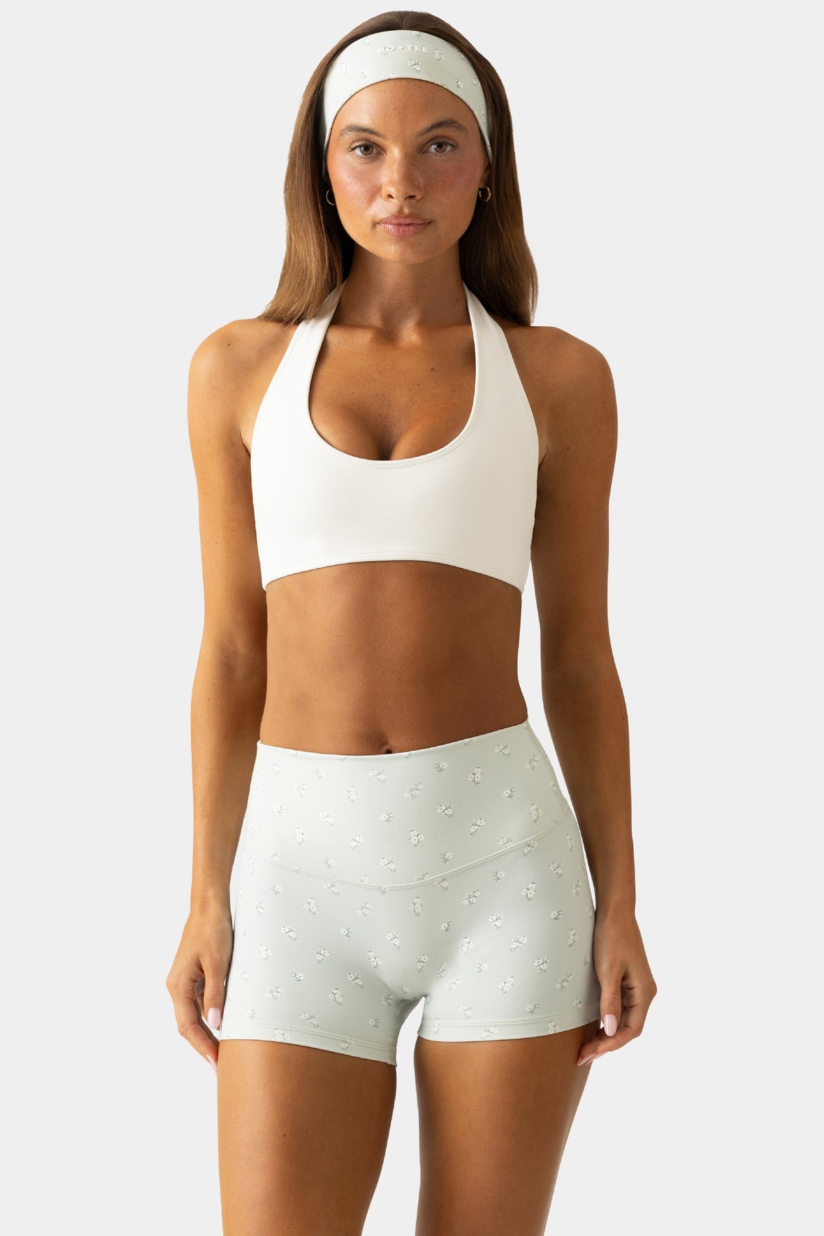 Chic Soft Active Reversible Sports Bra in Matcha Meadow