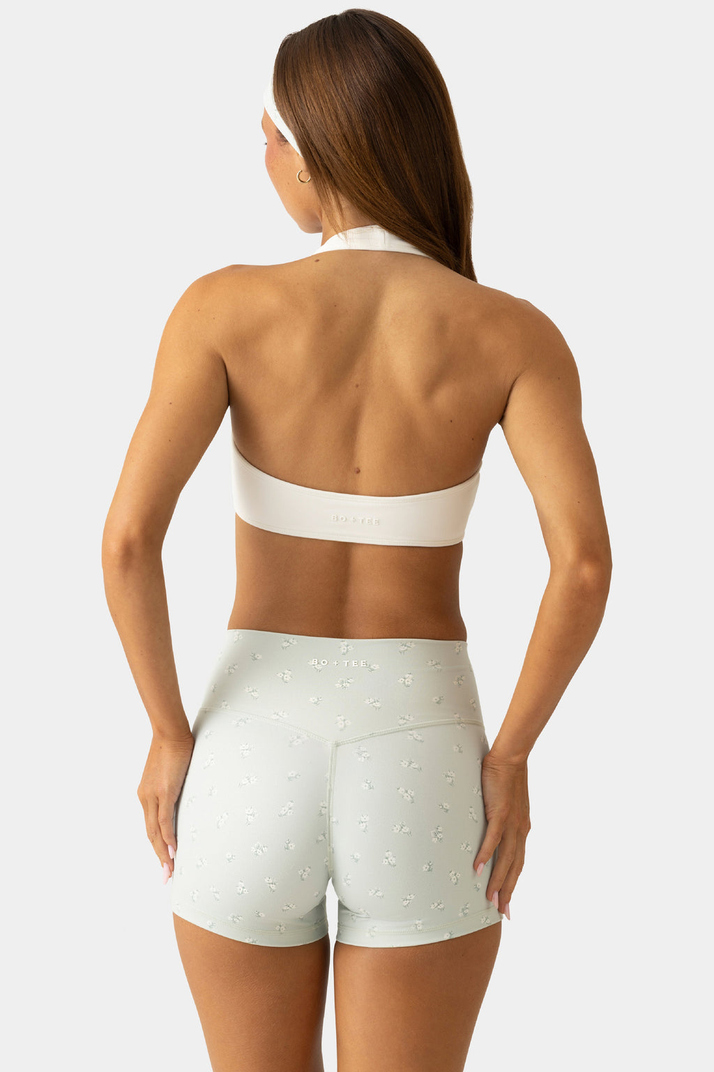 Chic Soft Active Reversible Sports Bra in Matcha Meadow