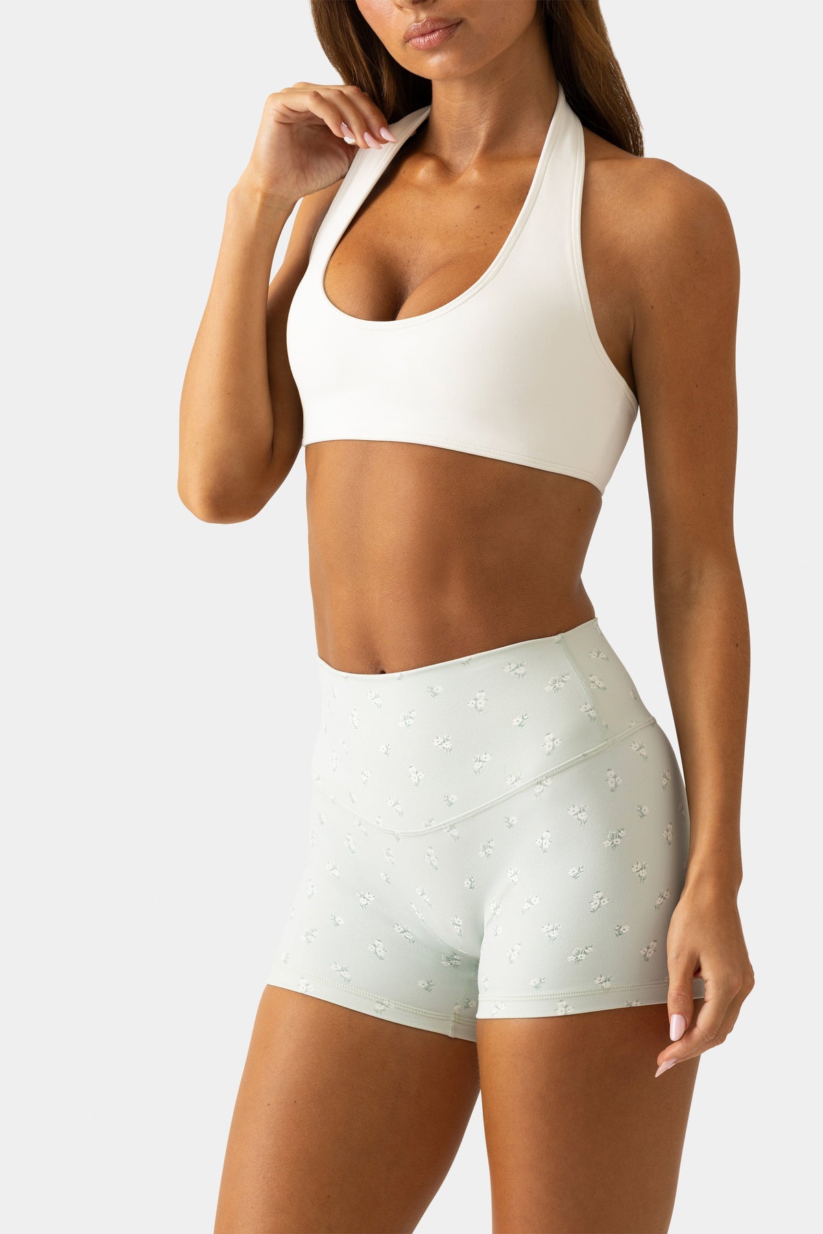 Chic Soft Active Reversible Sports Bra in Matcha Meadow