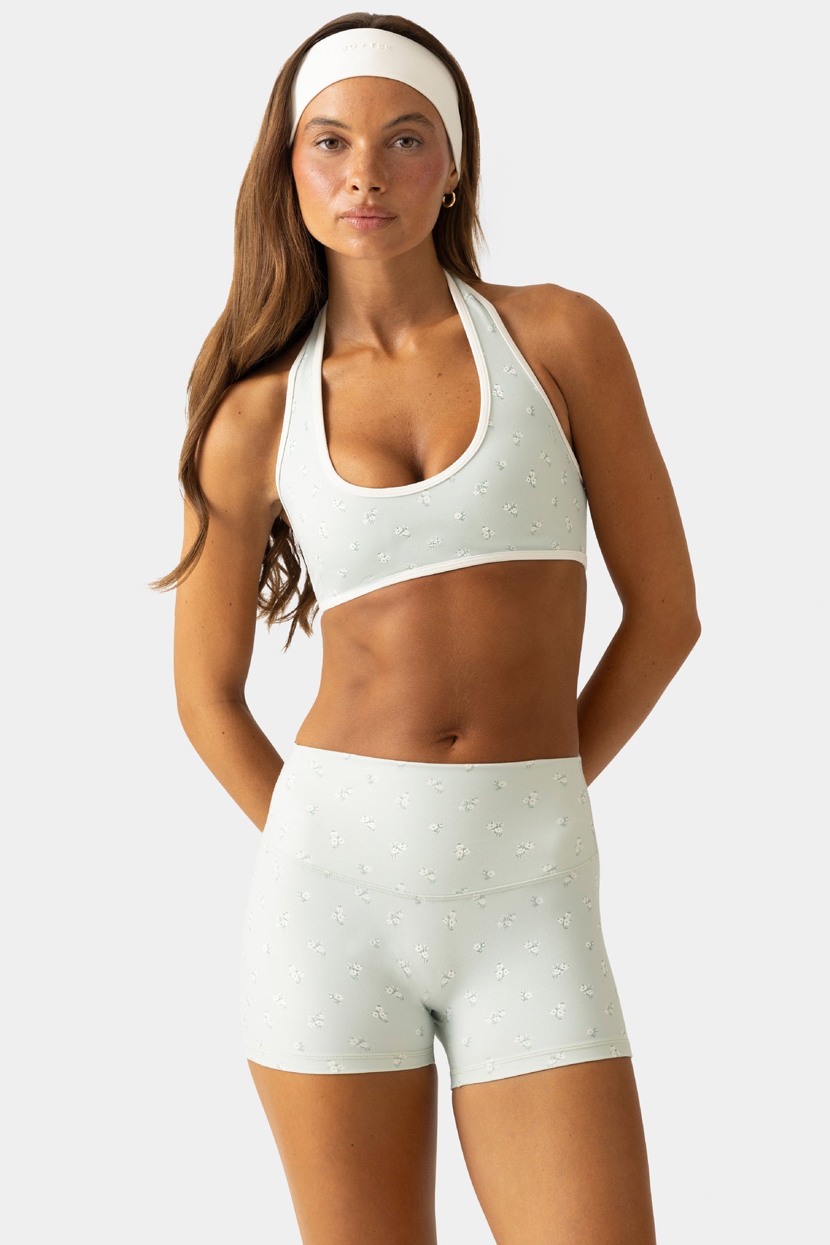 Chic Soft Active Reversible Sports Bra in Matcha Meadow