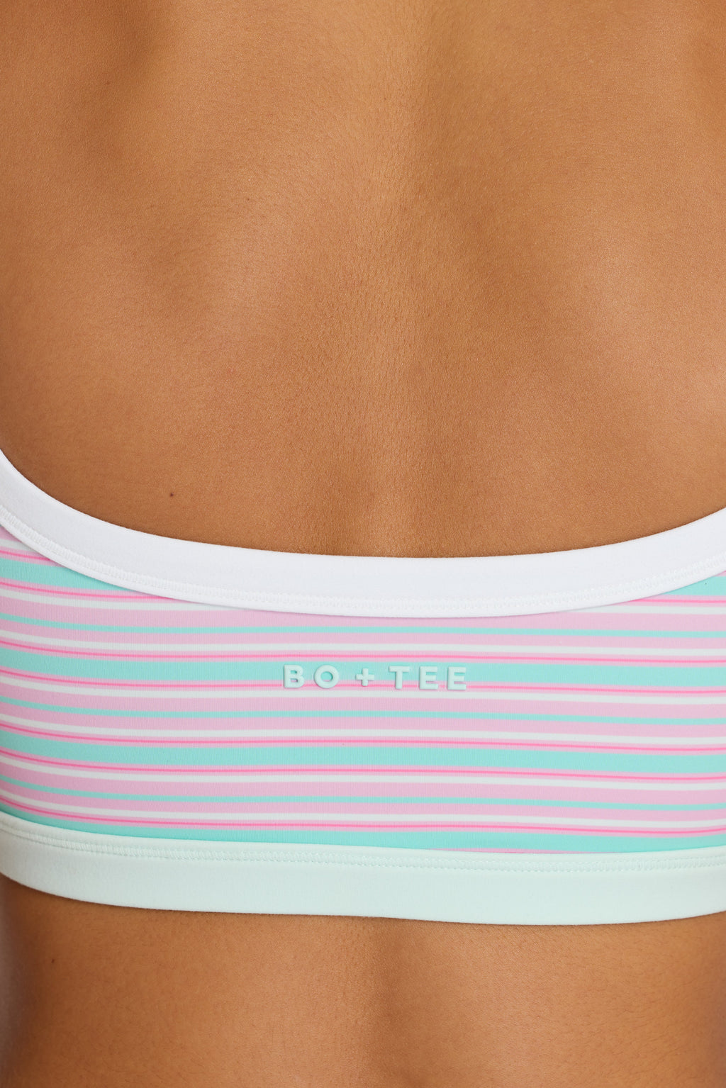 Chic Soft Active Reversible Sports Bra in Multi Stripe