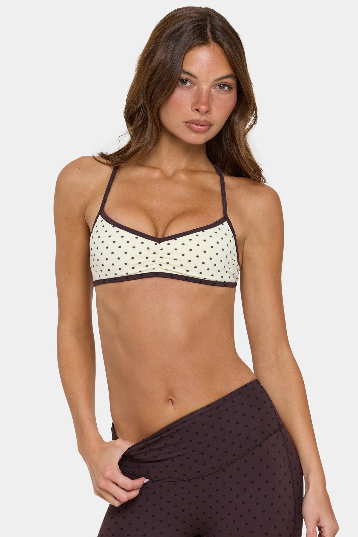 Chic Soft Active Low-Impact Sports Bra in Cookie Butter
