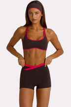 Chic Soft Active Sports Bra in Truffle