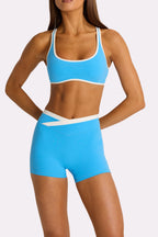 Chic Soft Active Sports Bra in Electric Blue