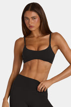 Chic Soft Active Low-Impact Sports Bra in Black