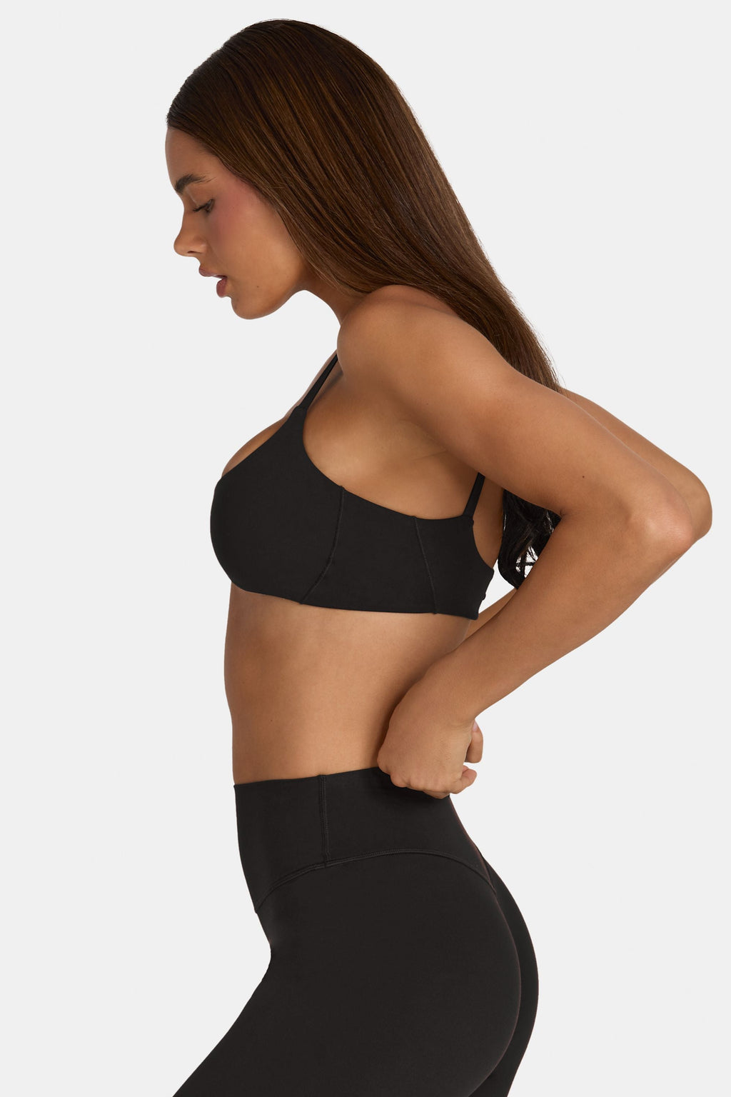 Chic Soft Active Low-Impact Sports Bra in Black