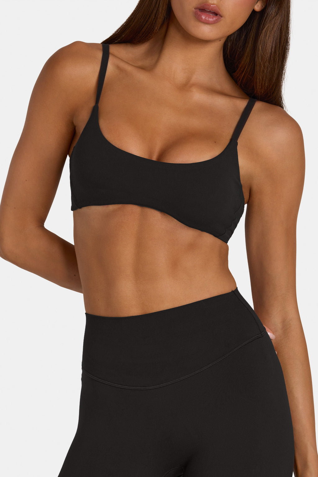 Chic Soft Active Low-Impact Sports Bra in Black