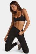 Chic Soft Active Low-Impact Sports Bra in Black